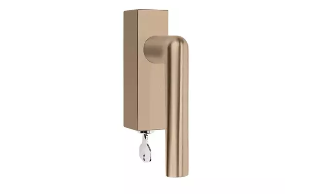 Draaikiep raamkruk Rechts PVD licht brons Inc Piet Boon PBI101-DKLOCK